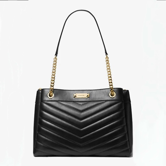MICHAEL KORS Whitney Medium Quilted Bag in Black NWOT